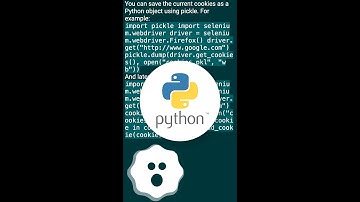 How to save and load cookies using Python + Selenium WebDriver #shorts