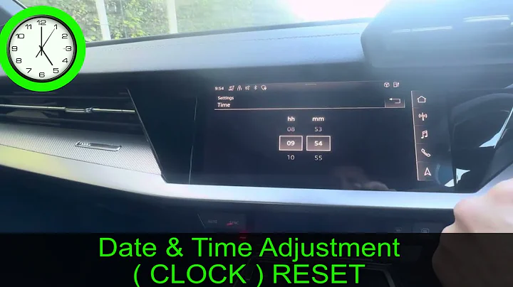 2023 AUDI A3 - Date & Time adjustment