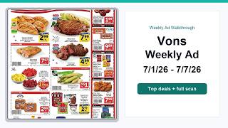 Vons Weekly Ad (7/1/26 - 7/7/26) Top Deals