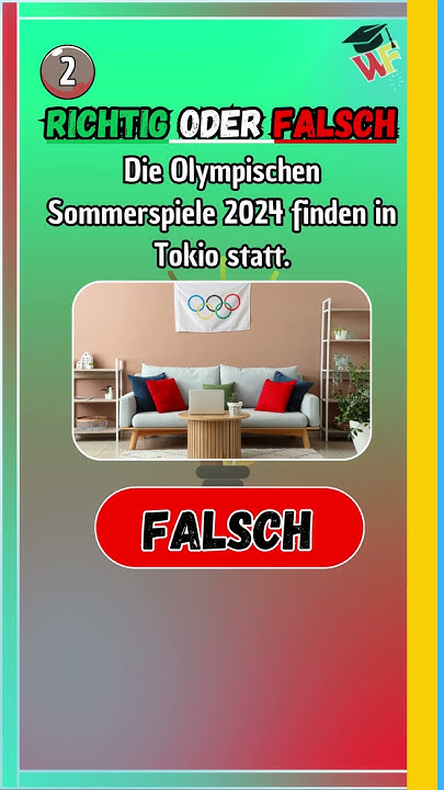 Richtig oder Falsch: Fußball, Olympische Spiele und mehr–Teste dein ...