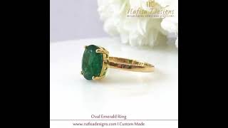 Oval Emerald Ring