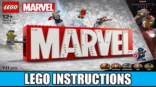 LEGO Instructions - Marvel Super Heroes - 76313 - MARVEL Logo