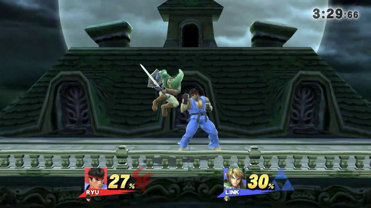 スマブラforwiiu リュウ成長記録5 肘からの鎖骨割りが強い Youtube