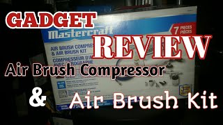 MasterCraft Air Brush Compressor and Air Brush Kit Review