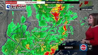 FORECAST: Tracking periods of heavy rain, scattered storms today