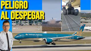 HUGE Boeing 787 runs out of runway and blows tires, Terrifying!
