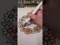 Relaxing Flower Coloring 🌼 | Alcohol Marker Speed Coloring
