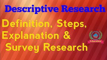 Descriptive Research Method || Observation Research || Survey Method - Zeshan Umar