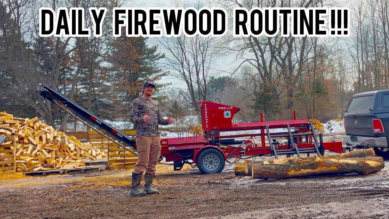 Ежедневная работа по заготовке и производству дров в качестве продавца дров!!!