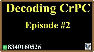 Decoding CrPC - Section 1 9-11PM #tlpacademy