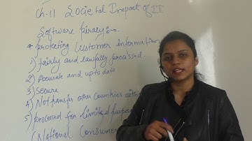 CLASS 7 COMPUTER BASIC  CHAPTER 11 "societal impact of I T  " [ SOFTWARE PRIVACY ] PART 2
