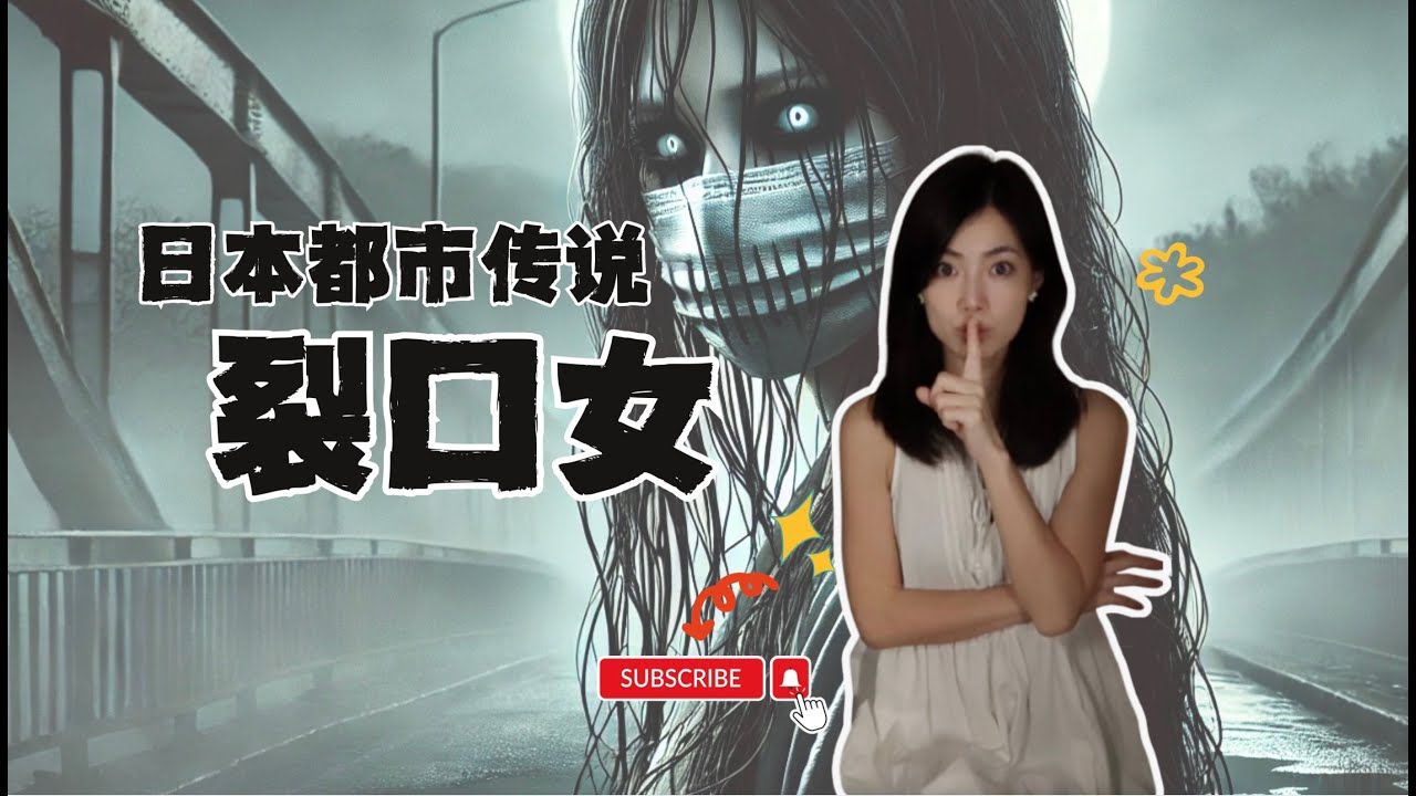日本都市傳說「裂口女」的詛咒 | 「裂口女」的起源與其社會與心理象徵 | 你不該錯過的日本鬼故事 (五) | 閣樓研究室 | 默薇 - YouTube