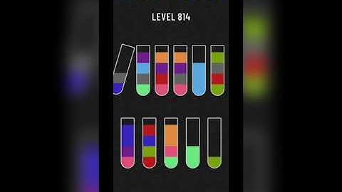 Water sort puzzle level 814