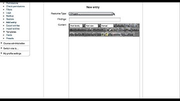 Using the Moodle Database to Create Content Collections