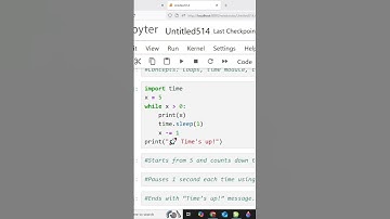 The skill of countdown timer in Python
