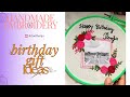 birthday🍰 gift embroidery loop #art #trendyshorts #artwithanju #bdygiftideas