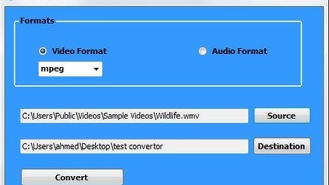 Video and Audio Convertor To Any Extension in C#