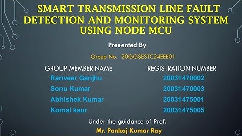 Smart Transmission line fault detection and monitoring system using NodeMCu || Final year project