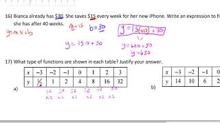 Algebra 1 Test 3 Study Guide #17