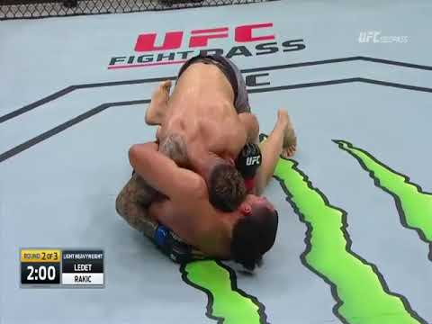 Aleksandar Rakic vs Justin Ledet fight footage