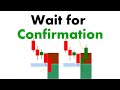 Wait for confirmation chartpatterns candlestick  stock  market  forex  crypto  trading shorts