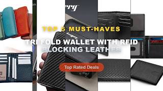 Best Tri Fold Wallet With RFID Blocking Leather on AliExpress | Review - Trifold ID Window Card hold