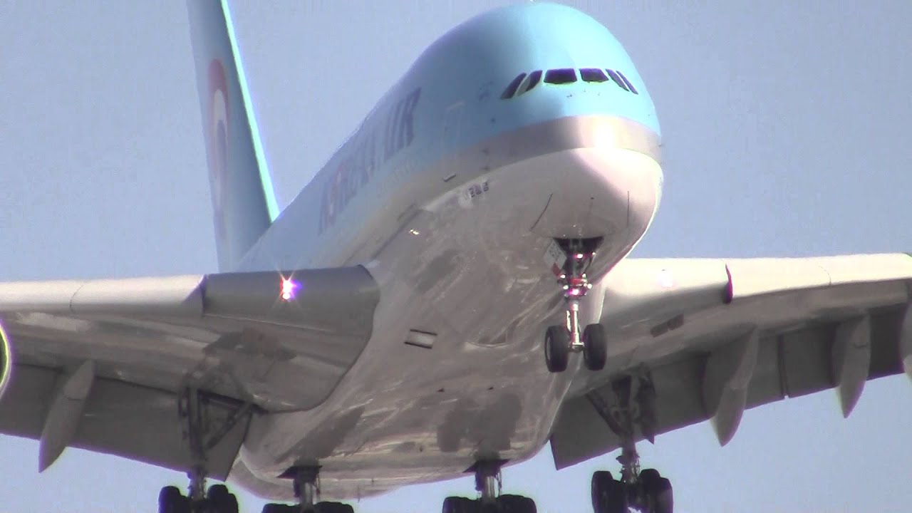 (Read Description) Korean Air Airbus A380-800 [HL7622] landing at LAX