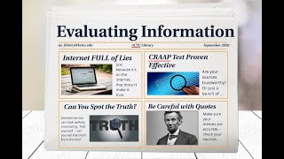 Evaluating Information, part 1 (ACTC Library)