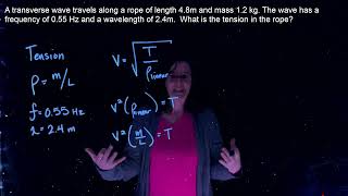 Wave Speed (Transverse Waves) Practice Problem