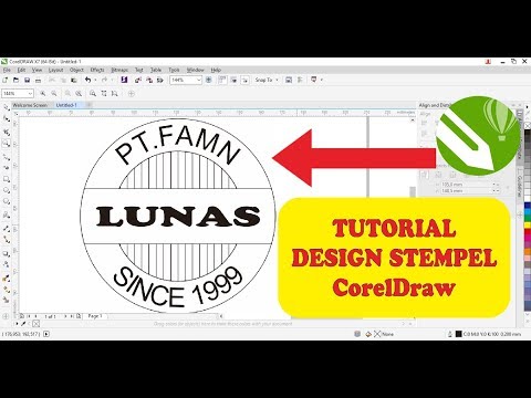  Cara  Membuat Desain  Stempel  Dengan  Corel Draw 