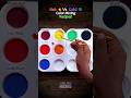 Satisfying watercolor mixing  hot cold color recipes colormixing mixedcolors colors colors