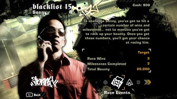 Blacklist 15(Sonny) - Race Events /Need For Speed Most wanted 2005 #nfsmostwanted #nfs