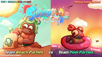 Splatoon Custom Splatfest - Pool Parties vs Beach Parties part 1