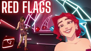 Red Flags - Tom Cardy ft. Montaigne in Beat Saber! | (Expert+) First Attempt | Mixed Reality