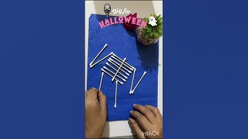 DIY Skeleton with Earbuds 🎃🦴 #diy #trending #craft #shorts #youtubeshorts