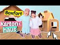 Wir bauen ein KARTON HAUS 💪🏻 Boxfort | ViktoriaSarina