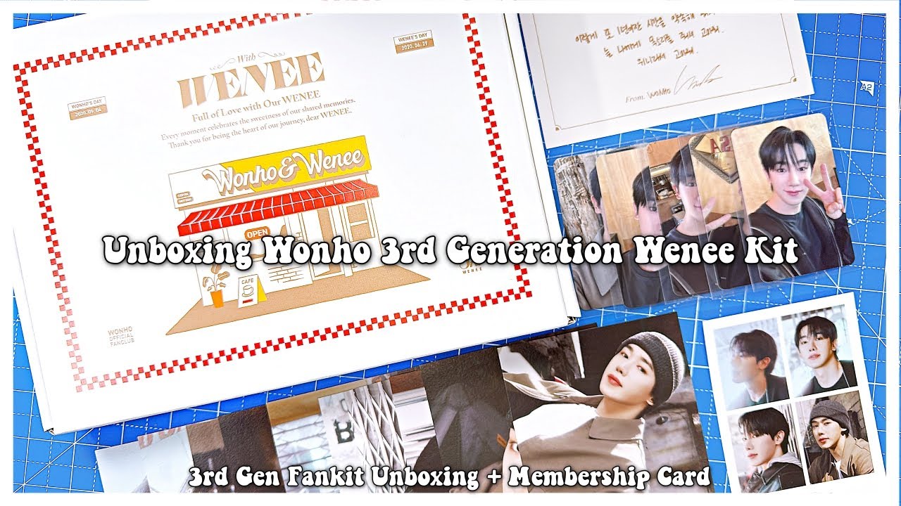 WONHO ウォノ ファンパーティー FC特典 WENEE Unboxing Wonho 3rd Generation Wenee Kit ✰ 3rd Gen Fankit +