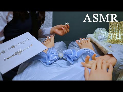 【ASMR】メイド2人による同時施術✨ジュエリーネイルロールプレイ