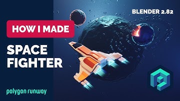 Space Fighter in Blender 2.8 - Low Poly 3D Modeling Process