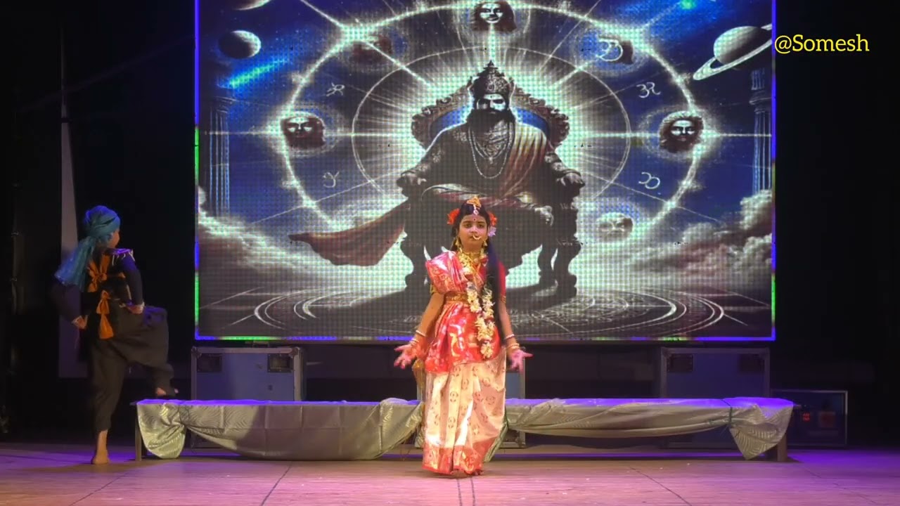 ভারতমাতার আত্মকথা - প্রথম অংশ - নিবেদনে E ও F Group এর ছাত্রীরা - Golden Jubilee Closing Ceremony. 