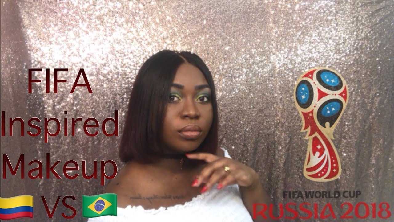 FIFA world cup 2018 Inspired Makeup | Brazil VS Colombia