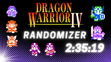 Beating the Dragon Warrior IV Randomizer in 2h 35m 19s in a casual race
