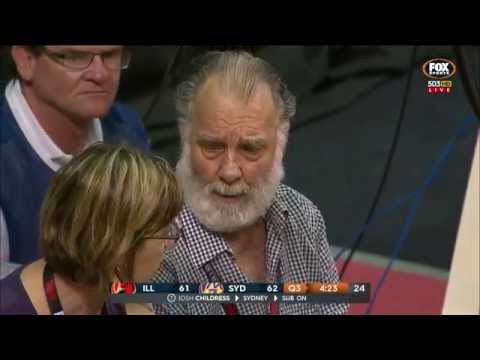 Old man pours beer on basketball player, gets ejected from stadium