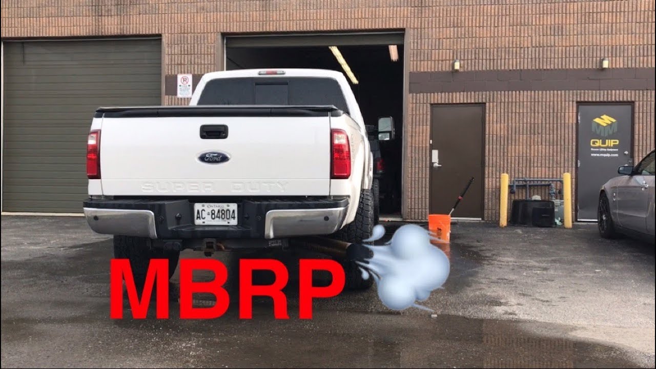 2012 f250 6 7l powerstroke with 5 mbrp exhaust youtube