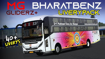Releasing MG GLIDERZ+ BS6 (BHARATBENZ) LIVERYPACK | BUSSID | DOWNLOAD NOW |