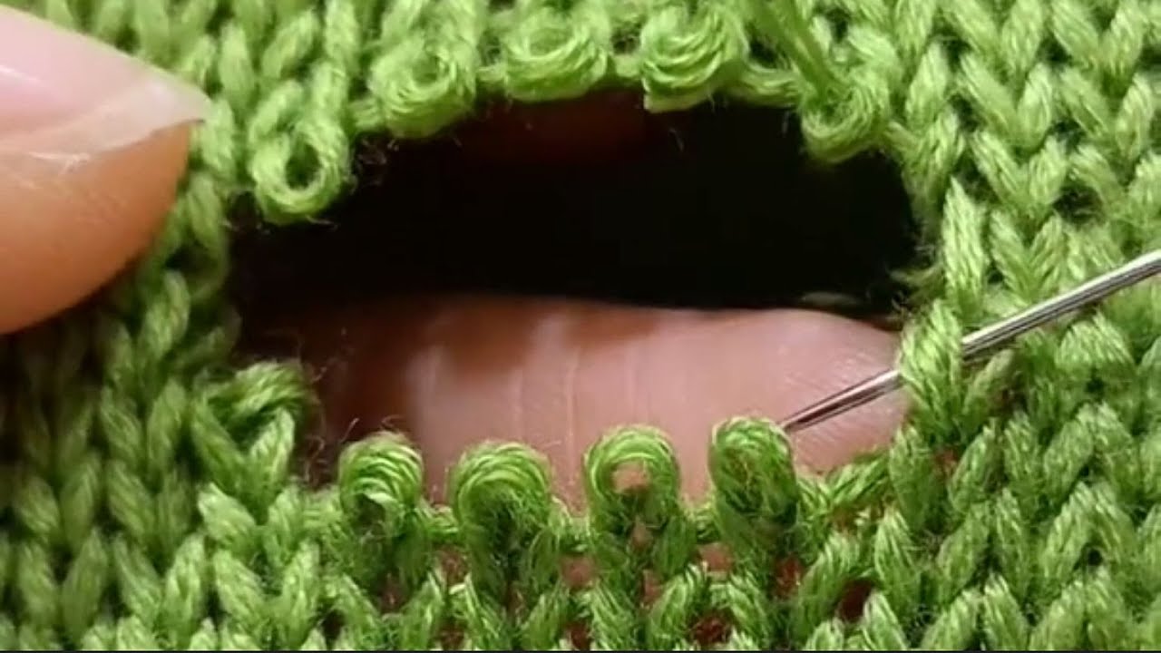 Learn How to Repair a Hole in a Sweater With a Single Sewing Needle ...