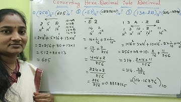 Computer Number System|| Part -10 || Converting Hexadecimal into Decimal Both in Telugu And English