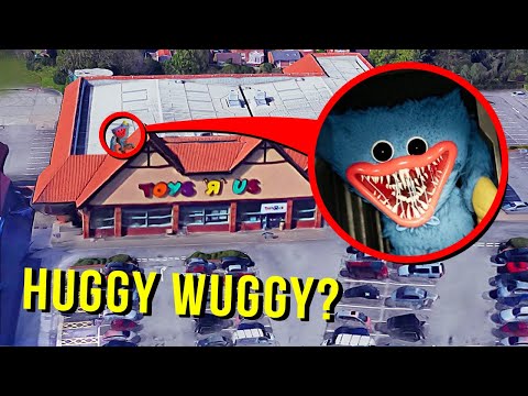 DRONE CATCHES HUGGY WUGGY AT HAUNTED TOYS R US!! (HE CAME AFTER US!!)
