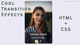 Beautiful Our Team Section HTML CSS | Hover effect, Glassmorphism, Transition+ more