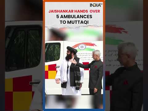 Jaishankar Hands Over 5 Ambulances To Afghan Foreign Minister Muttaqi Shorts Indiaafghanistanties 